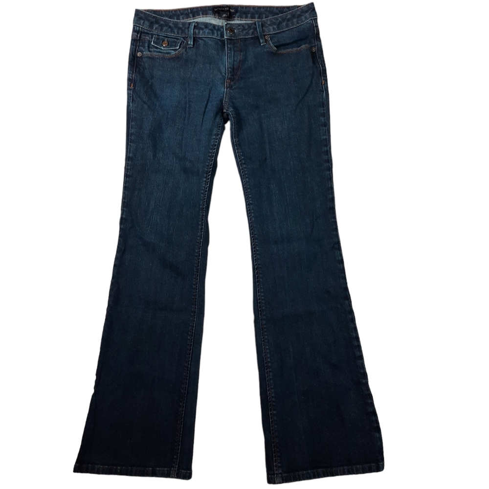 Banana Republic Wide Leg Button Flap Pocket Blue Jean SZ 8R